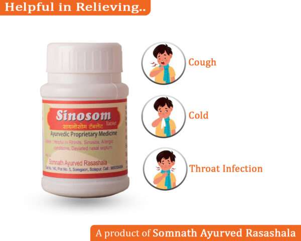 Sinosom Tablets | Helpful in Running nose and Sinusitis - Image 3