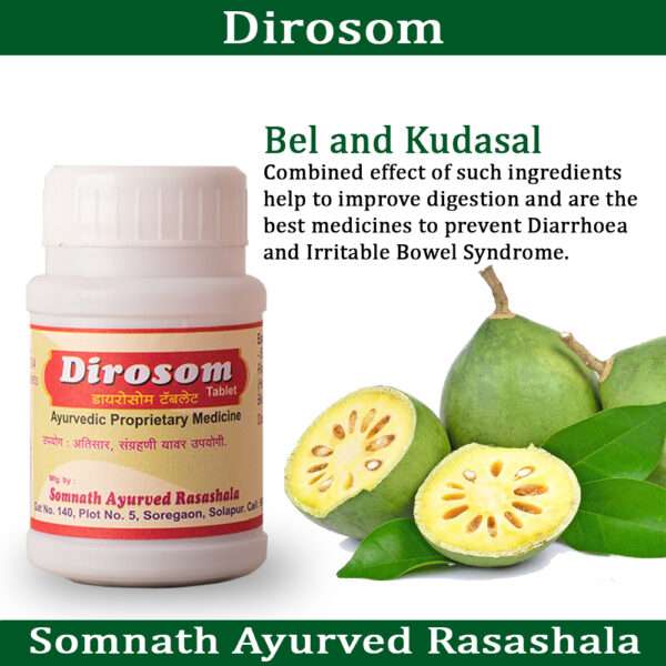 Dirosom Tablets | Gut health | Diarrhoea |